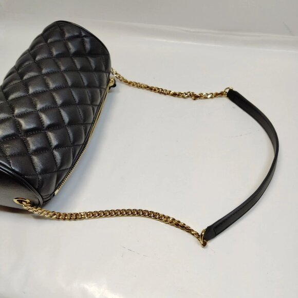 Authentic VERSACE Black Leather Shoulder Bag mon518-111125 - Picture 6 of 16